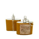 2 oz Premium Stainless Steel "Custom" Flasks (4 Pack)