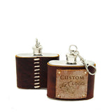 2 oz Premium Stainless Steel "Custom" Flasks (4 Pack)