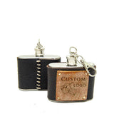 2 oz Premium Stainless Steel "Custom" Flasks (4 Pack)