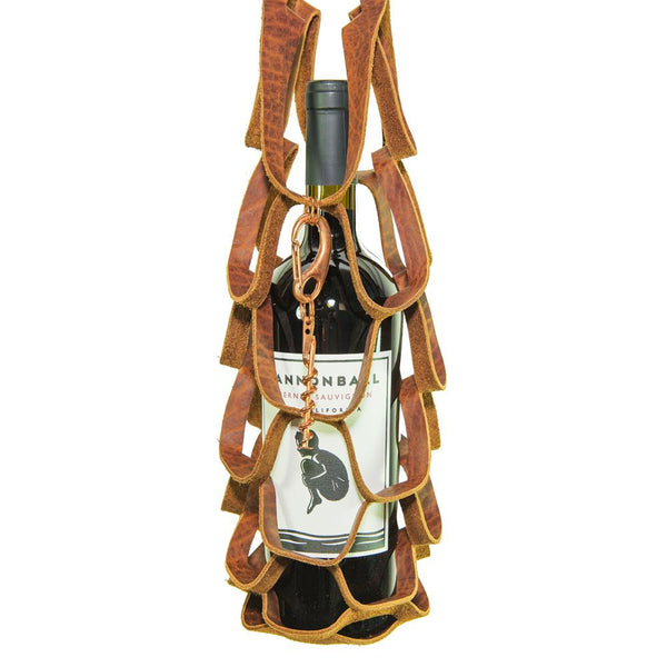 Leather Wine Slinky with Optional Wine Key