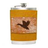 8 oz Premium Stainless Steel Leather Flask