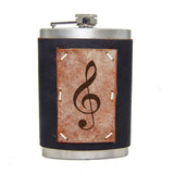 8 oz Premium Stainless Steel Leather Flask