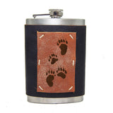 8 oz Premium Stainless Steel Leather Flask