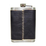 8 oz Premium Stainless Steel Leather Flask