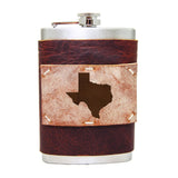 8 oz Premium Stainless Steel Leather Flask