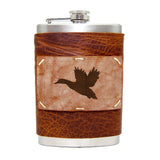 8 oz Premium Stainless Steel Leather Flask