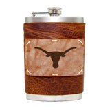 8 oz Premium Stainless Steel Leather Flask