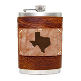 8 oz Premium Stainless Steel Leather Flask