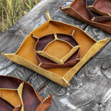 Leather Valet Tray Set