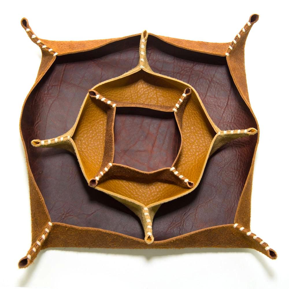Leather Valet Tray Set