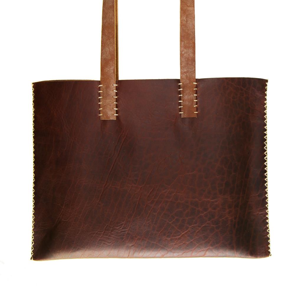 "Singer" Leather Bags with Coconut Birch Strap