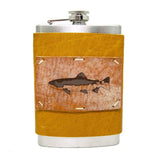 8 oz Premium Stainless Steel Leather Flask