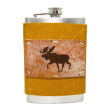 8 oz Premium Stainless Steel Leather Flask