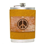 8 oz Premium Stainless Steel Leather Flask