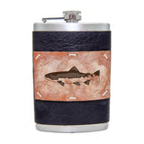 8 oz Premium Stainless Steel Leather Flask