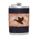 8 oz Premium Stainless Steel Leather Flask