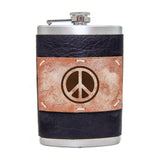 8 oz Premium Stainless Steel Leather Flask