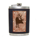 8 oz Premium Stainless Steel Leather Flask