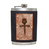 8 oz Premium Stainless Steel Leather Flask