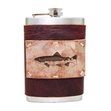 8 oz Premium Stainless Steel Leather Flask