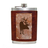 8 oz Premium Stainless Steel Leather Flask