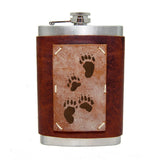 8 oz Premium Stainless Steel Leather Flask