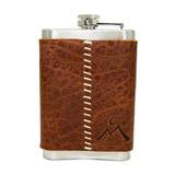 8 oz Premium Stainless Steel "Custom" Flasks (4 Pack)