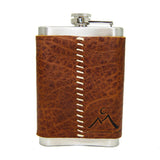 8 oz Premium Stainless Steel Leather Flask